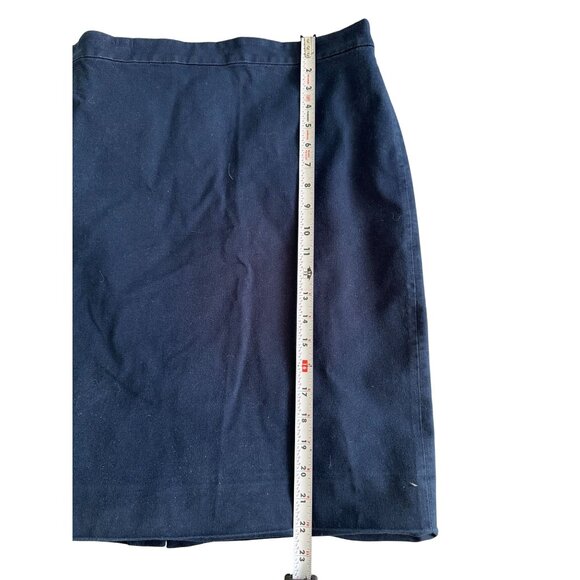J CREW Womens Navy Blue No 2 Skirt Size 18 - Picture 4 of 6
